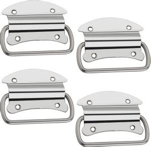 BUCKLER Stainless Steel Butterfly- Silver 4 Pieces Chest Handles ...