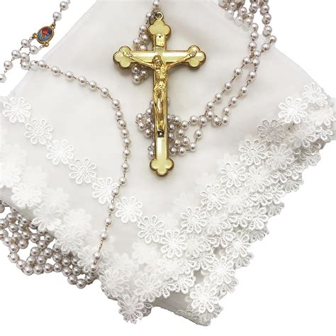 Fight Club Wedding Unity Veil with Pearl Rosary India | Ubuy