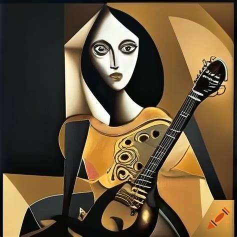 Picasso Guitar Painting