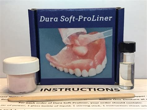 Buy Dura Soft-ProLiner - Denture Reline Kit - Do-It-Yourself Denture ...