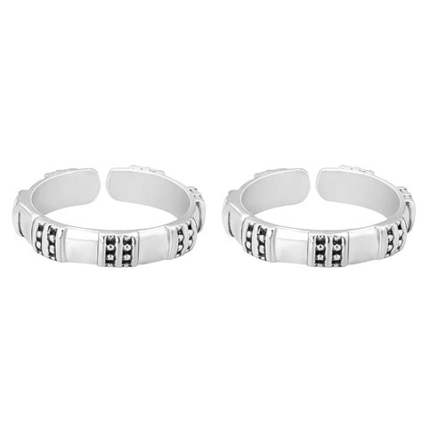 GIVA 925 Sterling Silver Tribal Stripes Toe Rings| Toe Rings for Women ...