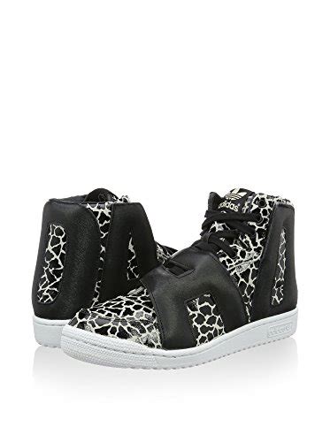 Buy adidas Originals Men's Js Letters Giraffe White and Black Leather ...