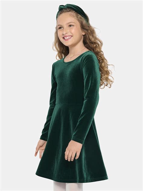 The Children's Place Big & Little Girls Long Sleeve Christmas Velour ...