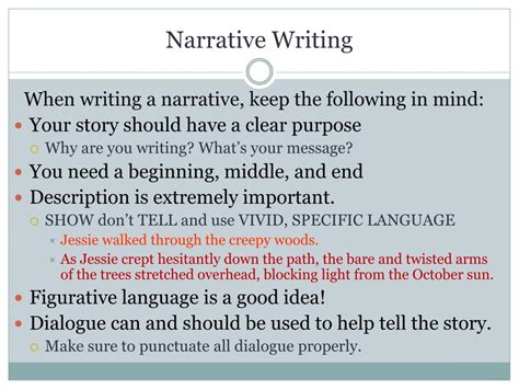 Image result for Narrative Format Example