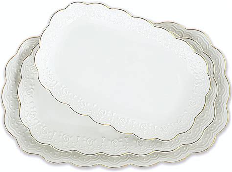 Amazon.com | Kassel Ceramic Serving Platter Set | 14”/12”/10” Oval ...