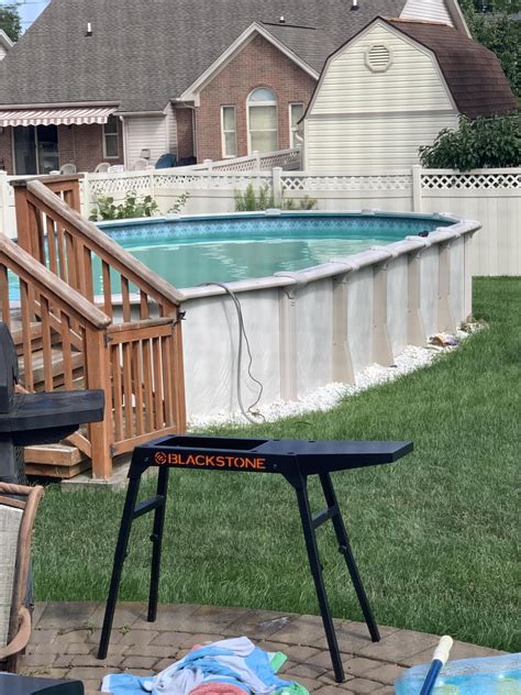 Hello all. We have one of those half inground half above ground pools ...