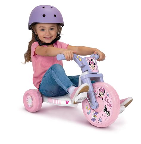 MINNIE MOUSE Ride-On 10" Fly Wheels Junior Cruiser Tricycle with Sounds ...