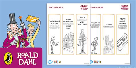 Charlie and the Chocolate Factory: Colouring Bookmarks