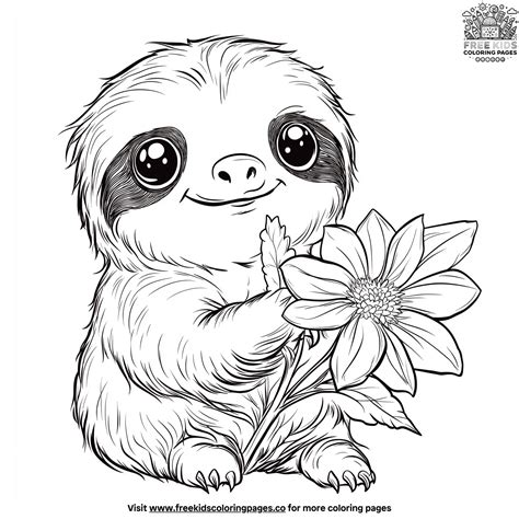 25+ Sloth Coloring Pages: Fun And Educational For Kids