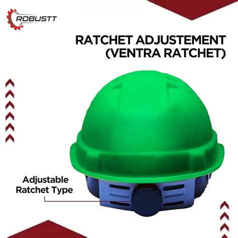 Buy Green Ratchet Safety Helmet with Sweat Band – Robustt