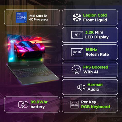 Lenovo Lenovo Legion 9 Intel Core i9 14th Gen 14900HX - (64 GB/2 TB SSD ...