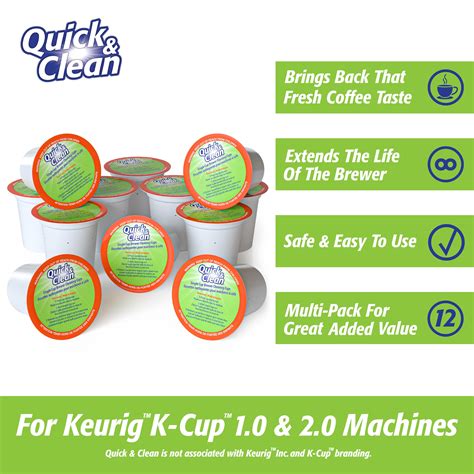 Snapklik.com : Quick & Clean 12-Pack Keurig Cleaning Pods - K Cup ...