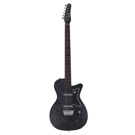 Danelectro Baritone Semi Hollow Electric Guitars - Black Metal Flake ...