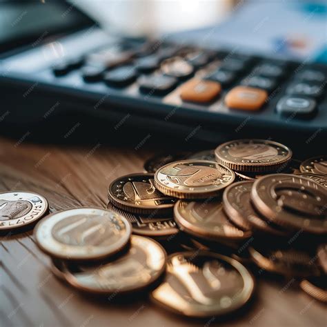 Premium Photo | Financial Calculation Euro Coins and Calculator