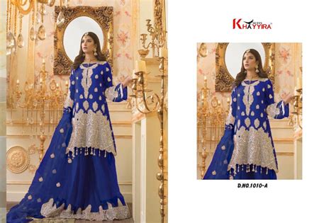 Khayyira Suit Maryam N Maria Net Fabric With Embroidery Pakistani Suit