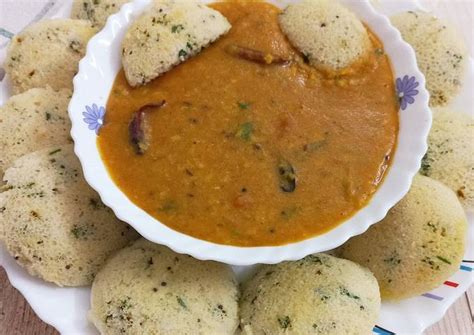 Idli sambar Recipe by renu bhasin - Cookpad