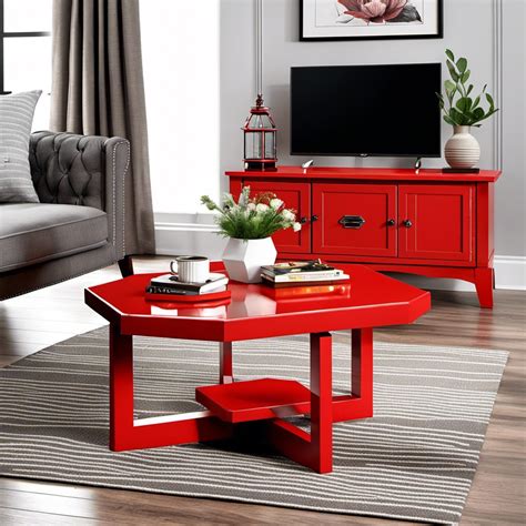 Red Coffee Table Centerpiece at Joan Dudley blog