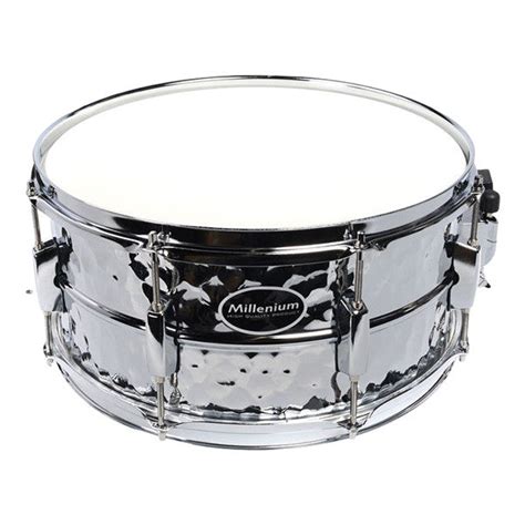 Millenium 14 x 6.5-inch Hammer Steel Snare Drum - Silver – BAJAAO.COM