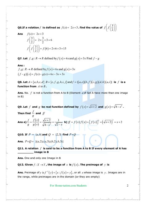 Image result for Chapter 2 Relation and Function Class 11