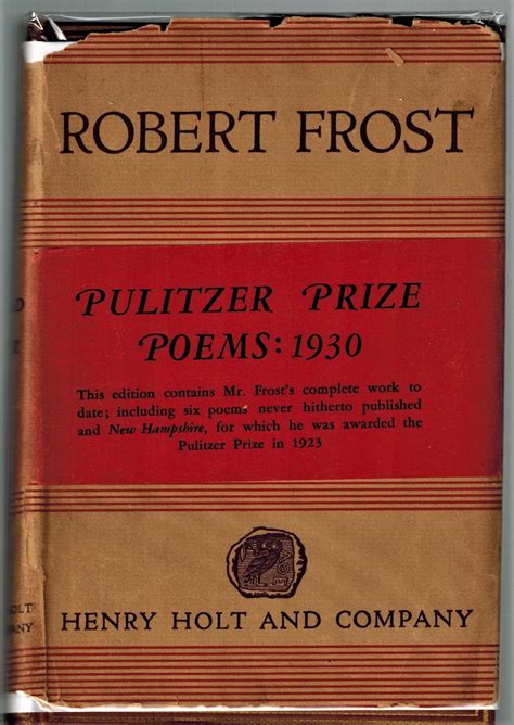 Robert Frost Pulitzer Prize