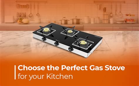 Bajaj 3BJGS7 Stainless Steel Glass Top Gas Stove with 3 Brass Burners ...