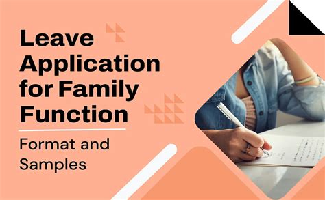 Leave Application for Family Function | Format & Samples