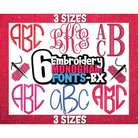 Embroidery Fonts BX, Embroidery Monogram Fonts Bx, Bx Embroidery Fonts Bundle, Machine ...
