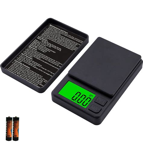 Amazon.com: VITSOL Digital Pocket Scale 1000g x 0.01g Weigh Gram Scale ...