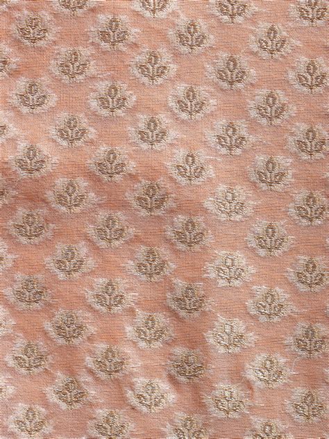 Brocade Silk Table Runner with Floral Pattern and Golden Tassles | Off ...