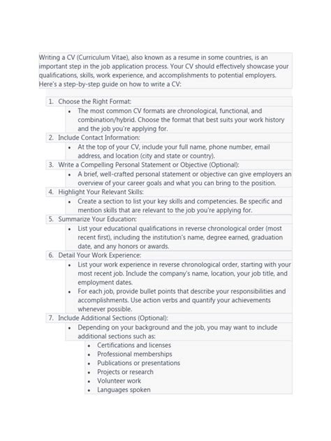 How to Write a Basic CV 的图像结果