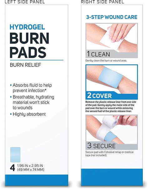 CareScience Hydrogel Sterile Burn Dressing Pads for Instant India | Ubuy