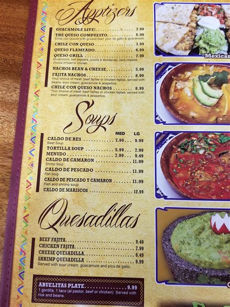 Menu at Taqueria Mexicano Grille Estilo Jalisco restaurant, Cleburne