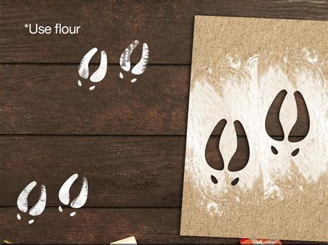DecoExchange Christmas Stencils for Santa Footprints for Floor, India ...
