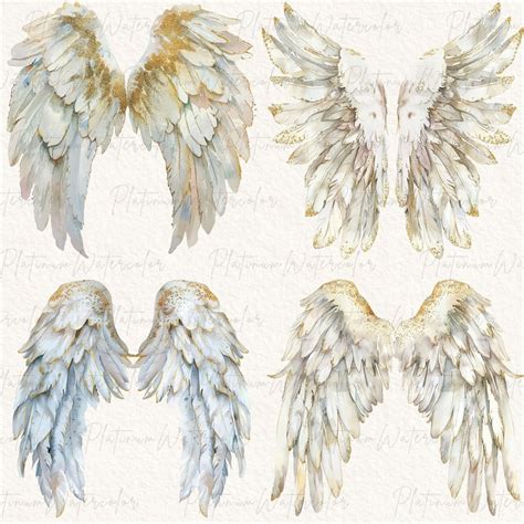 Angel Wings Overlay Clipart, Angel Wings Png, Fairy Wings, Halo Clipart ...