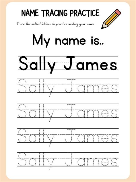 Tracing Your Name Worksheet