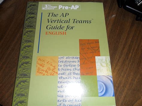 The AP Vertical Teams Guide for English : Desconocido: Amazon.es: Libros