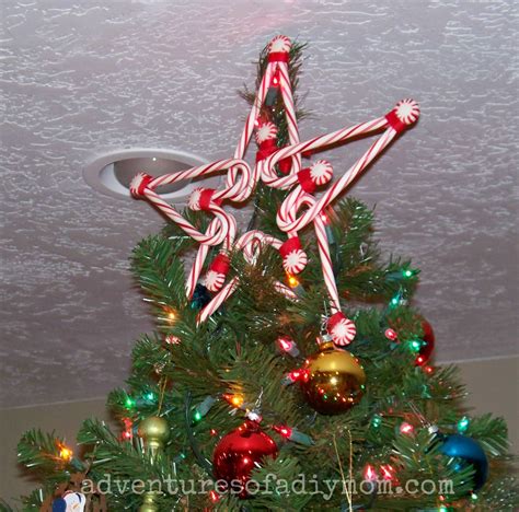 How to Make a Candy Cane Star Tree Topper - Adventures of a DIY Mom