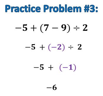 Image result for Integer Order of Operations