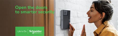 Schneider Electric WiFi Smart Doorbell 1080P Full HD Camera Home ...