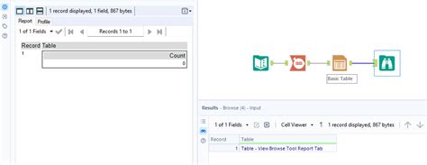 Alteryx Table Tool 的图像结果