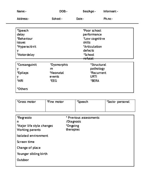 Final assesment - *Speech delay *Poor school performance *Behaviour ...