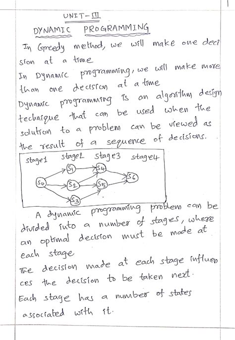 Dynamic Programming Concepts and Applications - DAA UNIT-3 - Studocu