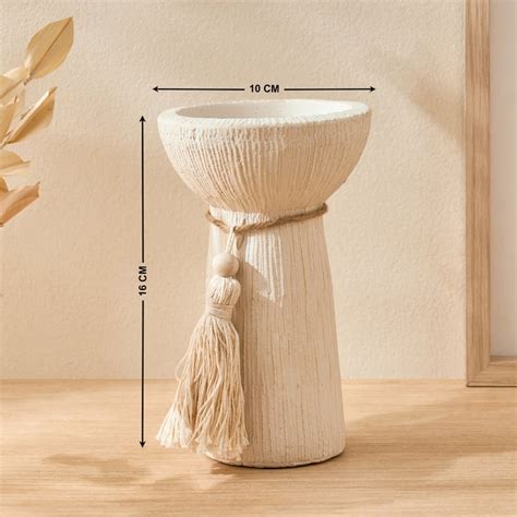 Buy Oyster Ornira Ceramic Votive Candle Holder with Beads from Home ...