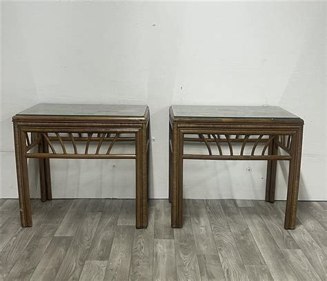 Rattan End Tables For Sale at 1stDibs