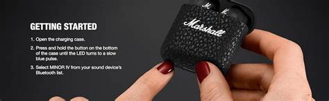 Marshall Minor Iv Wireless in Ear Earbuds with 30+ Hours of Playtime ...