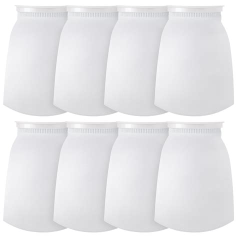 8 Pcs 7 Inch Ring Filter Socks Aquarium Filter Bags Micro Fish Tank ...