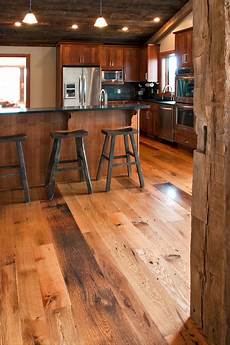 Rustic Kitchen Floor by Antique Resawn Oak Hardwood Flooring Rustic Kitchen Floor
