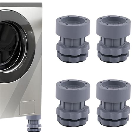 Kuber Industries Plastic Set of 4 Washing Machine Pads Anti Vibration ...