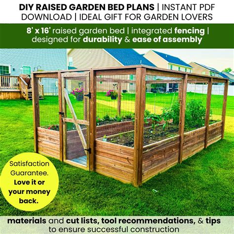 DIY Raised Garden Bed Plans for Raised Garden Bed,enclosed Garden Plans ...