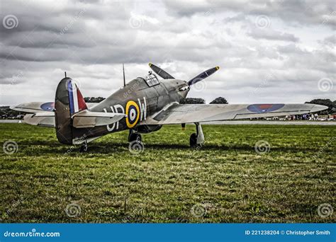 Hawker Hurricane WW2 Warbird Editorial Stock Image - Image of defence ...